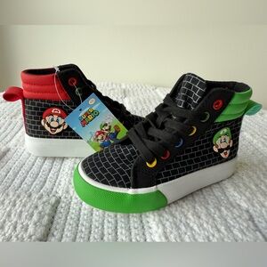 Nintendo Boys Mario and Luigi High Top Sneakers